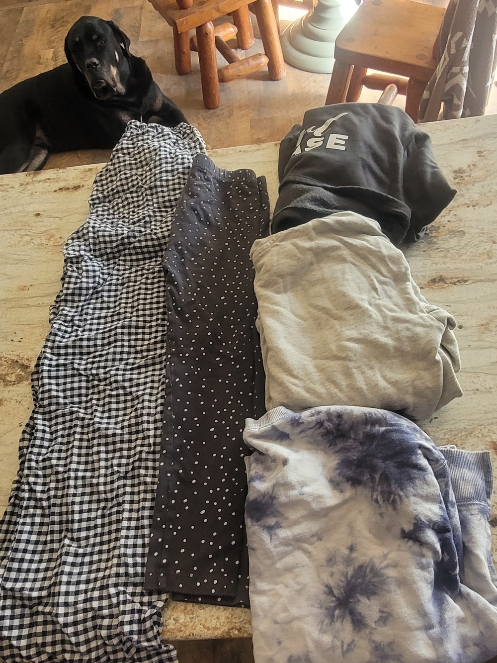 Girls Bundle Black, Blue and Gray Patternes